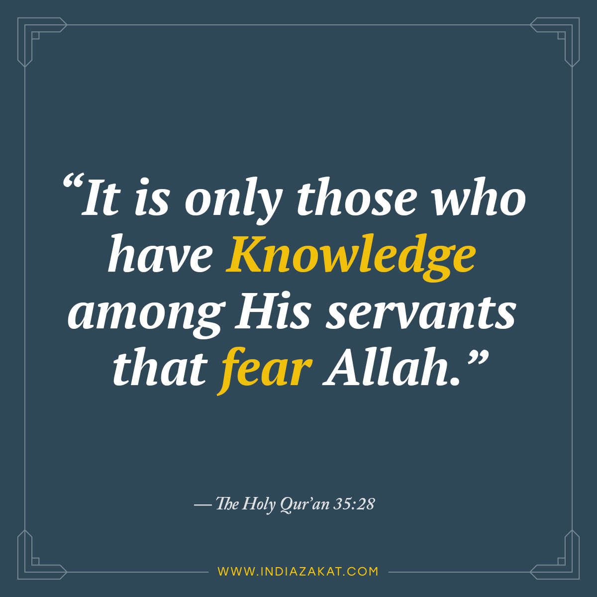 A divine quote from Holy Qur'an to start your day with. Share it with your family, friends and loved ones.
.
.
#quranicquote #hadith #islamicmessage #donation #donate #ngo #socialwork #fundraising #zakatonline #islam #socialcause #socialresponsibility #crowdfunding #IndiaZakat