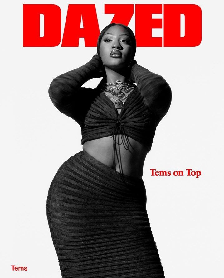 blueprintafric's tweet photo. Tems looking stunning for @Dazed #TheBeautifulIssue
@temsbaby https://t.co/VYLhamnpyM