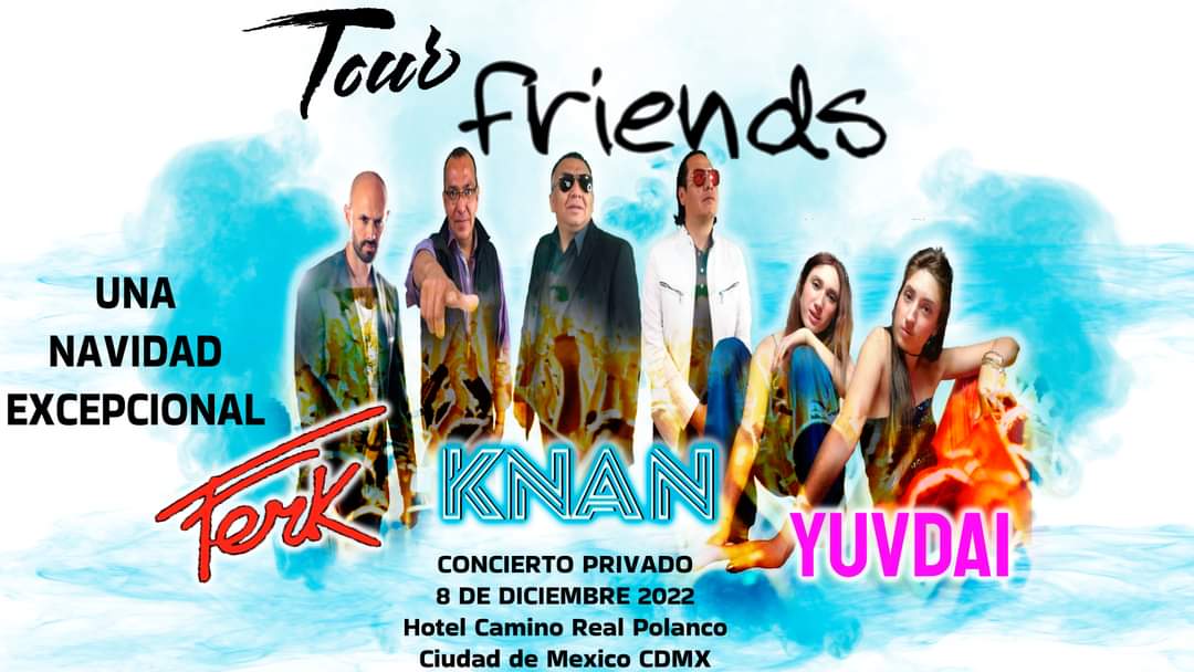 Yuvdai1's tweet photo. Que emocióooon!! 
Que mejor manera de empezar que en estas fechas navideñas.  Compartiendo el escenario con grandes artistas! No se pueden perder este show, va a estar padrísimo! 

Muy pronto en tu ciudad!! #TourFriends 

#Knan #Ferk #Tour #Yuvdai #Navidad #TourYD https://t.co/tTQq3eI5ig