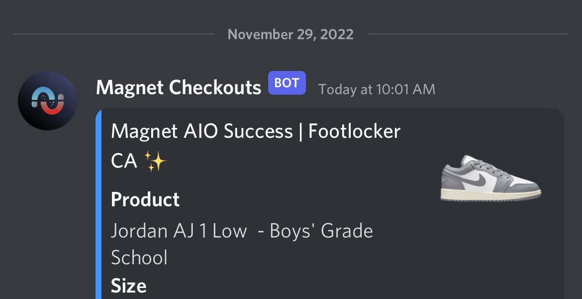 kpeezy0453's tweet photo. @MagnetAIO Breaking the mold of what a retail bot can do 😤

@TheNorthCop 
@northproxies https://t.co/8KEUmNb0Ar