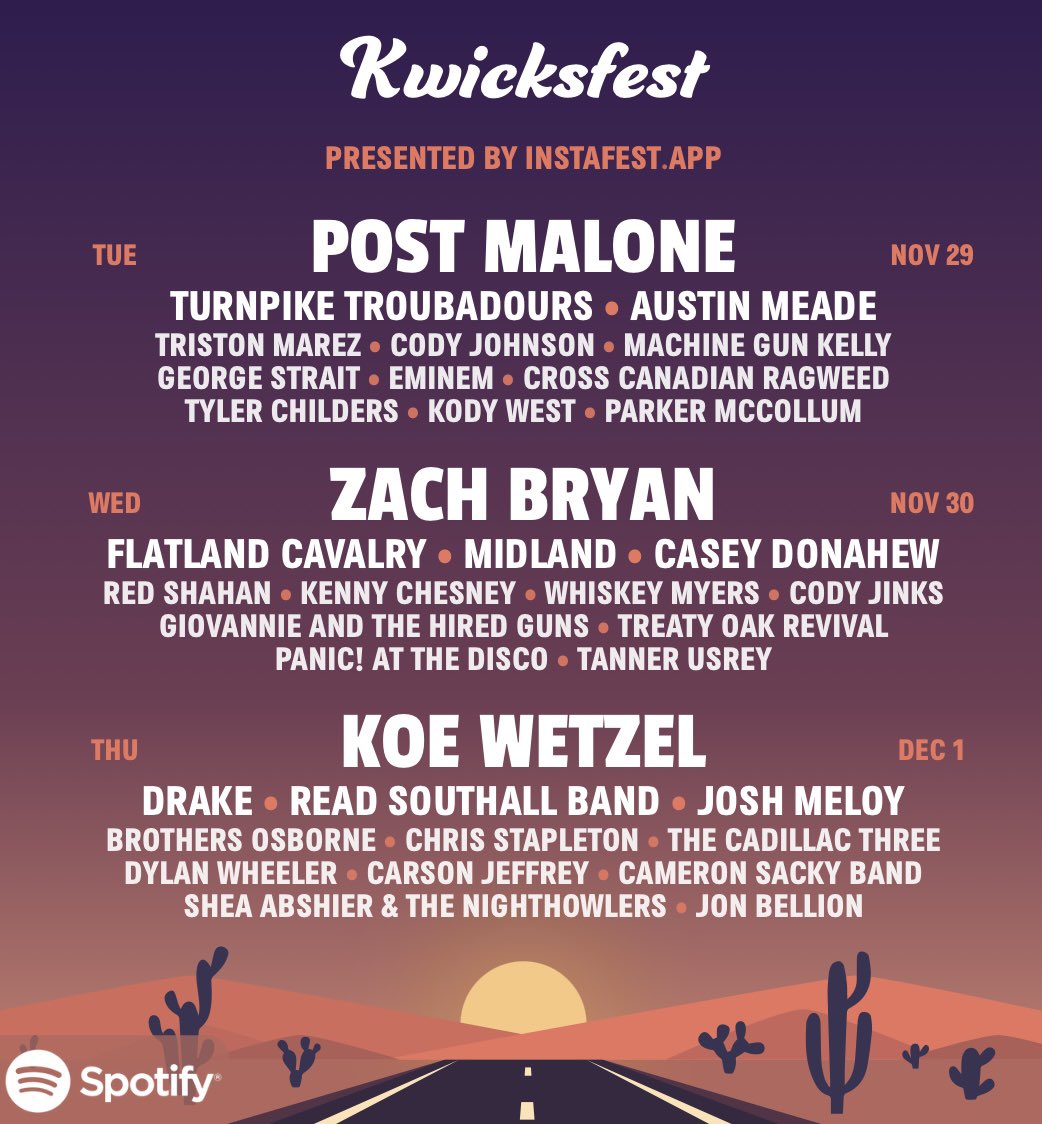 kelljow's tweet image. Not to be dramatic but this would be the best lineup of my life.