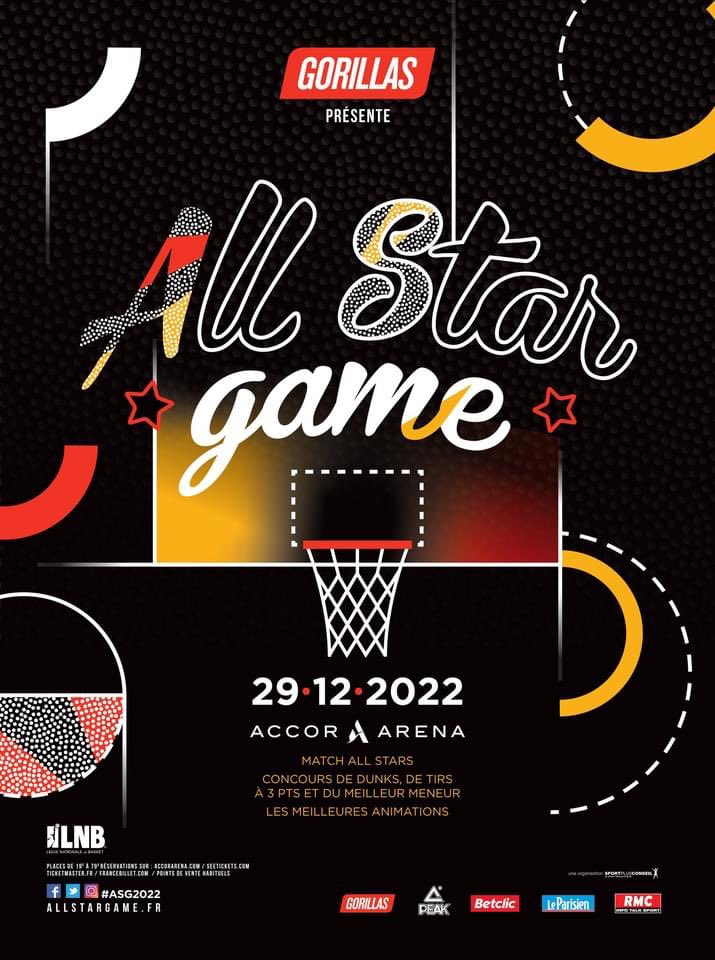 ⭐️ ALL STAR GAME 2022 : M-1 ⭐️

Le show du basket français est de retour à l’Accor Arena le 29 décembre prochain et s’annonce bouillant 🏀🔥🥳💃🏾🎶🥁😍🚀🍿⭐️

#allstargame #ASG2022