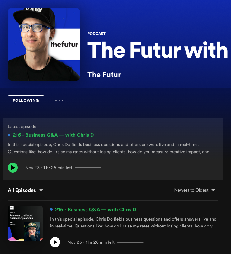 hiveofmany's tweet photo. @thefuturishere Chris' surname needs an 'o' on the latest podcast https://t.co/uE8Izy1fzR