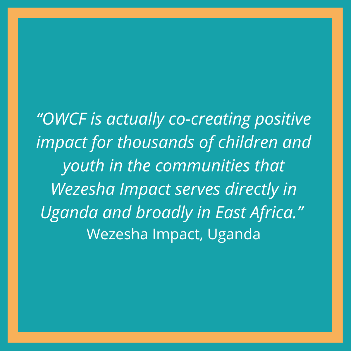 One World Children's Fund tweet media