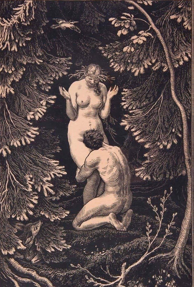 ReplicanteBueno's tweet photo. Lo de que Adán comió la manzana de Eva... igual no nos lo contaron bien.
________________
Max Svabinsky
In Paradise. 1918 https://t.co/UKoP2eHzX7