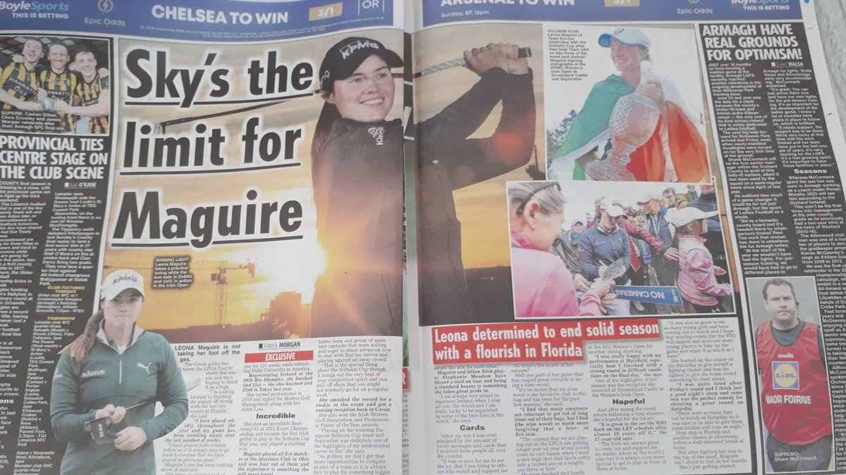 dhulaigh's tweet photo. Congratulations to @Patrickmorganj1 former #Journalism student who's had two articles published in the @IsFearrAnStar 

Well done Paddy 👏👏 here's to reading many more! 🎉
#Newspaper #sport #golf 
@padraig_h @leona_maguire https://t.co/owubH5OImA