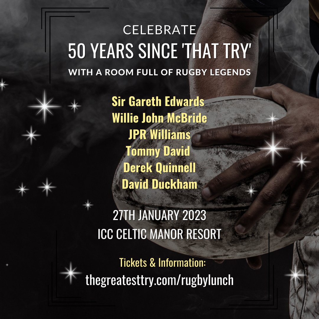TheGreatestTry's tweet photo. Have you heard what's happening at @TheCelticManor in January? 👀

Tickets are selling fast for our once-in-a-lifetime 50th anniversary event. Don't miss your chance to be there: https://t.co/Nix9wTSTAi https://t.co/VIrfmGe9jG