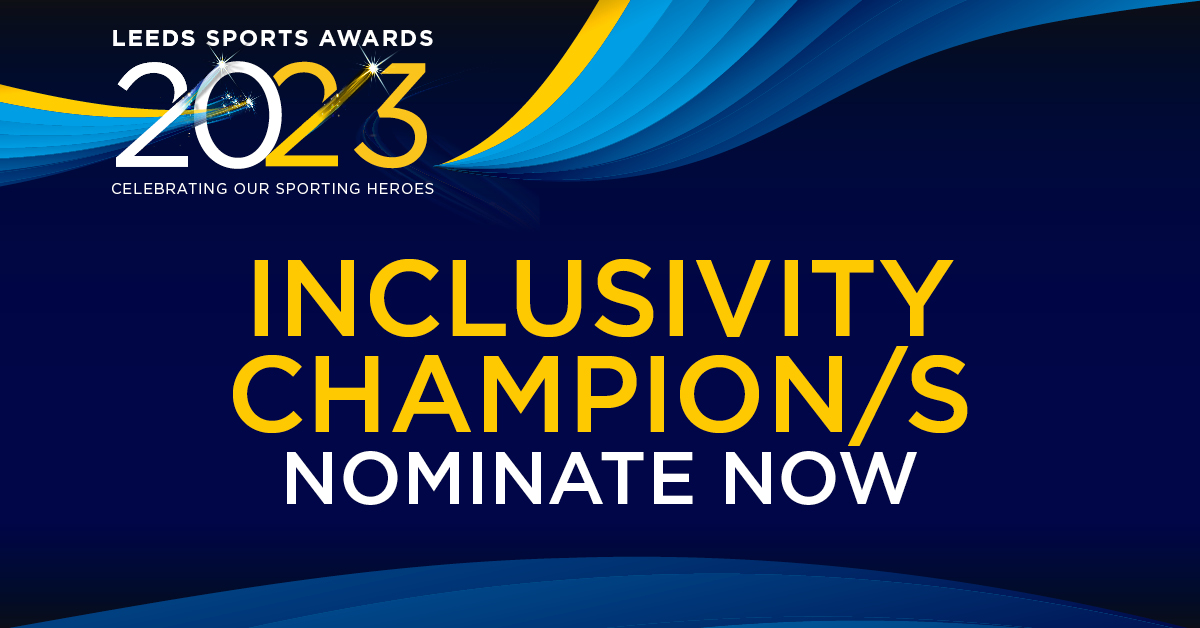 🚨Nominate now for the Inclusivity Champion/s Award 🚨

This award recognises a club/organisation that has created an outstanding sporting environment in which DIVERSITY and INCLUSIVITY are at the heart of everything they do🏆

Nominate now:
👉 leedssportsawards.co.uk/nominations/

#LSA23