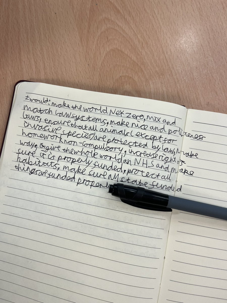 CVcreativewrite's tweet photo. Tonight’s creative writing club was super fun. After a workshop I attended with Uni of Manchester, I brought the ideas to our group. We loved it! #dreammeal #ifiruledtheworld @ColneValleyHigh https://t.co/MhLKuInZsE