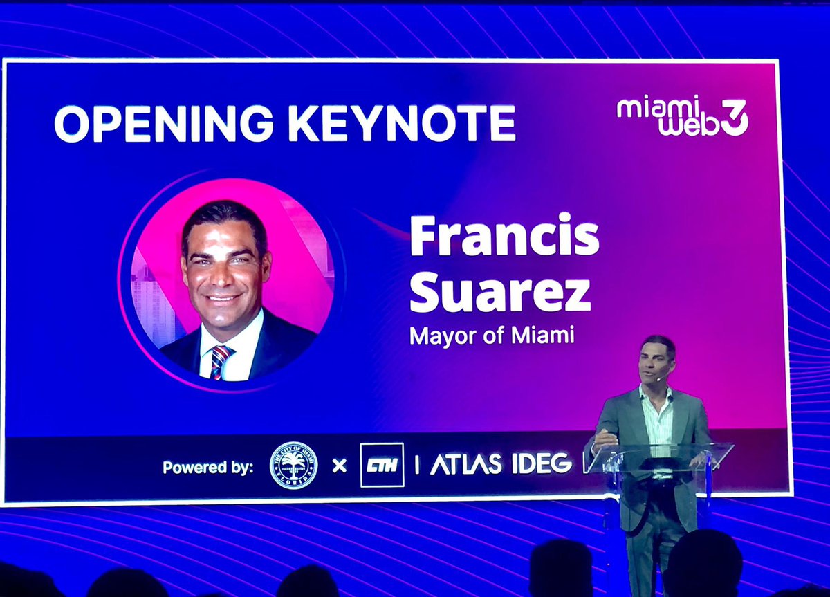 Heading to hear how Mayor of Miami is going to unlock the potential of #Web3