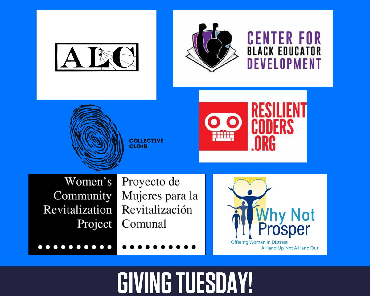 SVP Philadelphia (@svpphilly) on Twitter photo Giving Tuesday is an opportunity to recognize, promote & support the crucial role nonprofits play in our communities.
Support our SVP Philadelphia Investees! <a href="/AbolitionistLC/">Abolitionist Law Center</a> <a href="/CenterBlackEd/">Center for Black Educator Development</a> <a href="/resilientcoders/">Resilient Coders</a> <a href="/whynotprosper/">Why Not Prosper</a> <a href="/wcrpphl/">Women Housing Women</a> @collectiveclimb
#GivingTuesday #Philanthropy Giving Tuesday is an opportunity to recognize, promote & support the crucial role nonprofits play in our communities.
Support our SVP Philadelphia Investees! <a href="/AbolitionistLC/">Abolitionist Law Center</a> <a href="/CenterBlackEd/">Center for Black Educator Development</a> <a href="/resilientcoders/">Resilient Coders</a> <a href="/whynotprosper/">Why Not Prosper</a> <a href="/wcrpphl/">Women Housing Women</a> @collectiveclimb
#GivingTuesday #Philanthropy