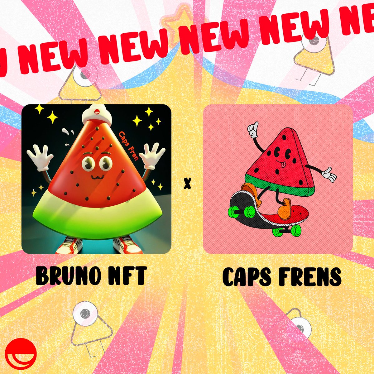 We are ON !!! 🔥🔥🔥🔥
🚨 Bruno NFT x Caps Frens 🚨

New amazing collab with 
<a href="/brunoart_nft/">Bruno</a> the King of 3D 😎😎🔥🔥

Bruno Watermelon 🍉
opensea.io/assets/matic/0…

Watermelon Fren #81 🍉
opensea.io/assets/matic/0…

- 24 HRS BID WAR 🔥 Get them now !!

#NFT #NFTs