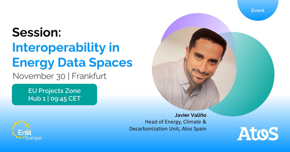 CathCharb's tweet photo. At @Enlit_Europe, Javier Valiño will be showcasing @Omega_X_EU, and will share insights on the ongoing path towards the deployment of interoperability mechanisms. 
Learn more 👉 https://t.co/PkpXnSxdRC 

#EnlitEurope #DataStrategy #EnergyTransition #GreenEnergy @ARI_Atos https://t.co/F02M7SmW17