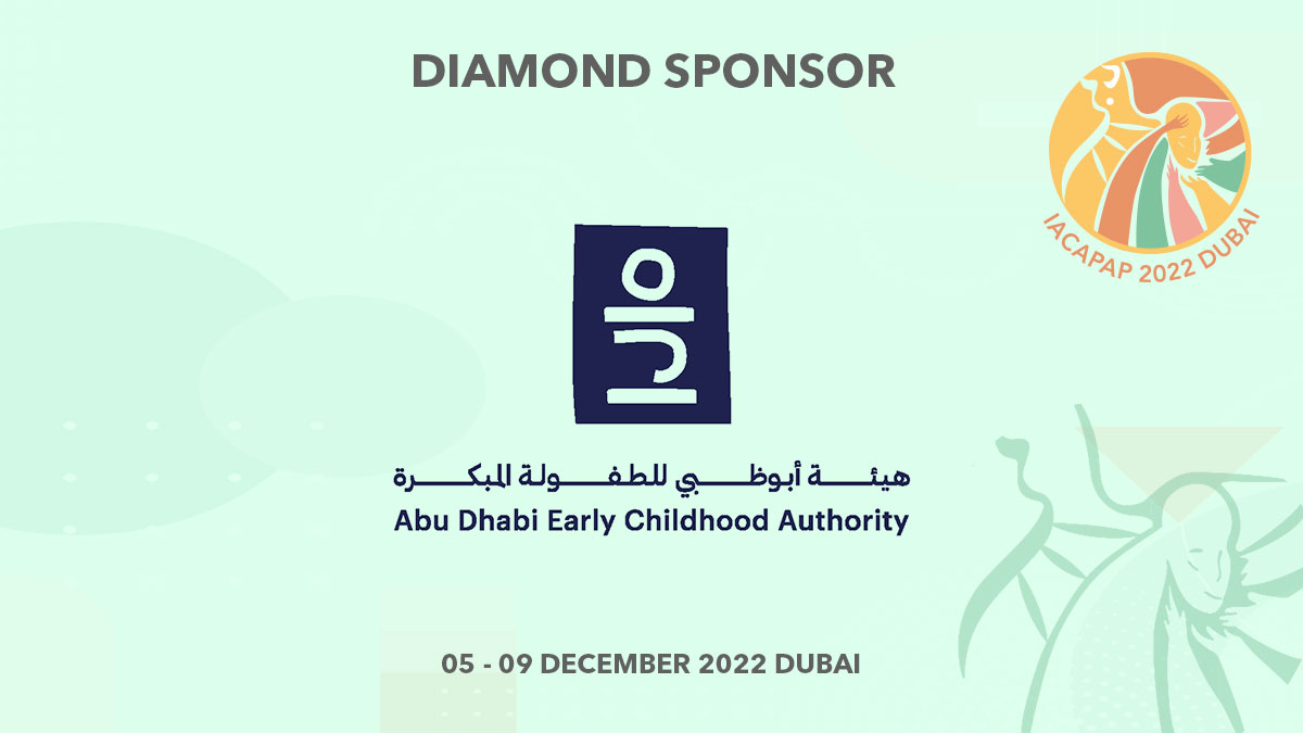We are pleased to announce AbuDhabi Early Childhood Authority joins #IACAPAP2022 as the Diamond Sponsor. With a comprehensive agenda and impressive line-up of speakers, this is an event you don't want to miss. Register now: iacapap2022.com

#IACAPAP
