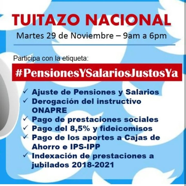 solciret572's tweet photo. #PensionesYSalariosJustosYa https://t.co/EmYORsvHgf