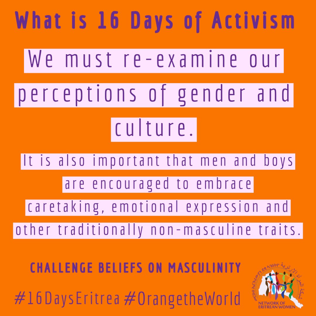 NetworkEriWomen's tweet photo. Day 5 of #16Days of Activism against Gender-based violence.

#16Days
#16DaysEritrea
#16daysofactivism 
#16daysofactivismagainstgenderbasedviolence https://t.co/3asVdxWBbz
