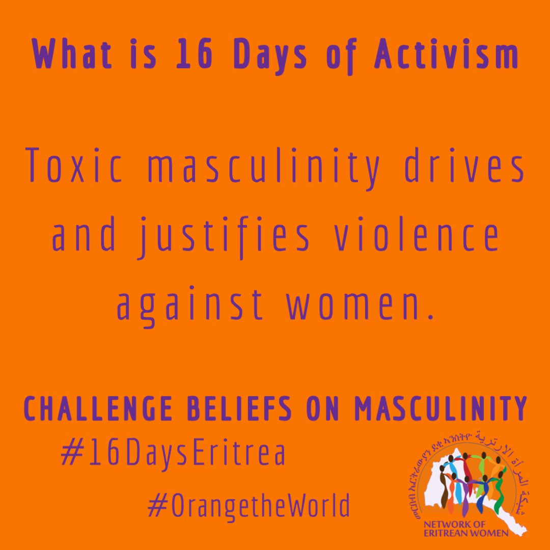 NetworkEriWomen's tweet photo. Day 5 of #16Days of Activism against Gender-based violence.

#16Days
#16DaysEritrea
#16daysofactivism 
#16daysofactivismagainstgenderbasedviolence https://t.co/3asVdxWBbz
