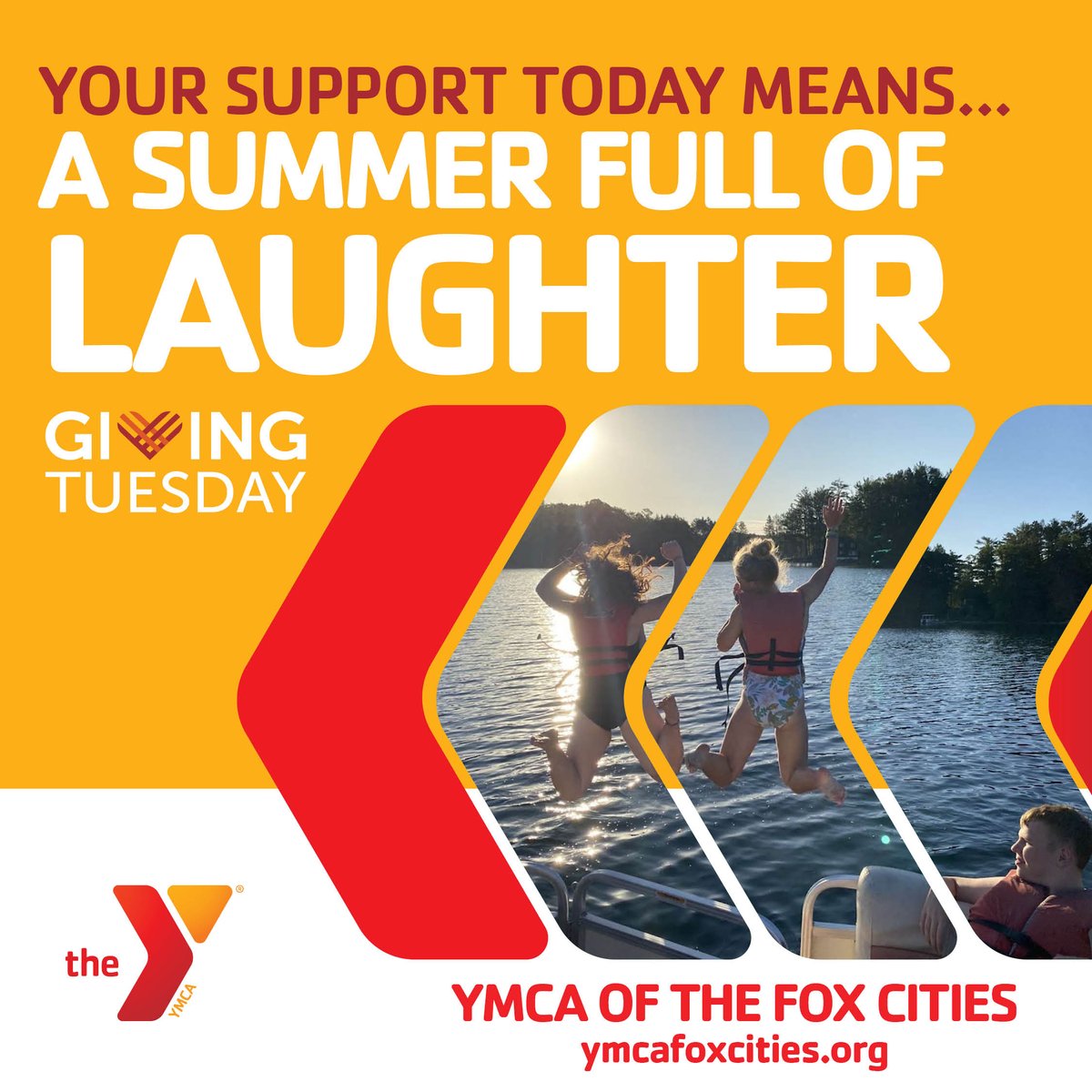 Your support guarantees a summer of laughter, exciting challenges, and unforgettable memories with the Y. 

Support a child today, and visit: bit.ly/3TlWvTk

#ForABetterUs #YMCA #GivingTuesday