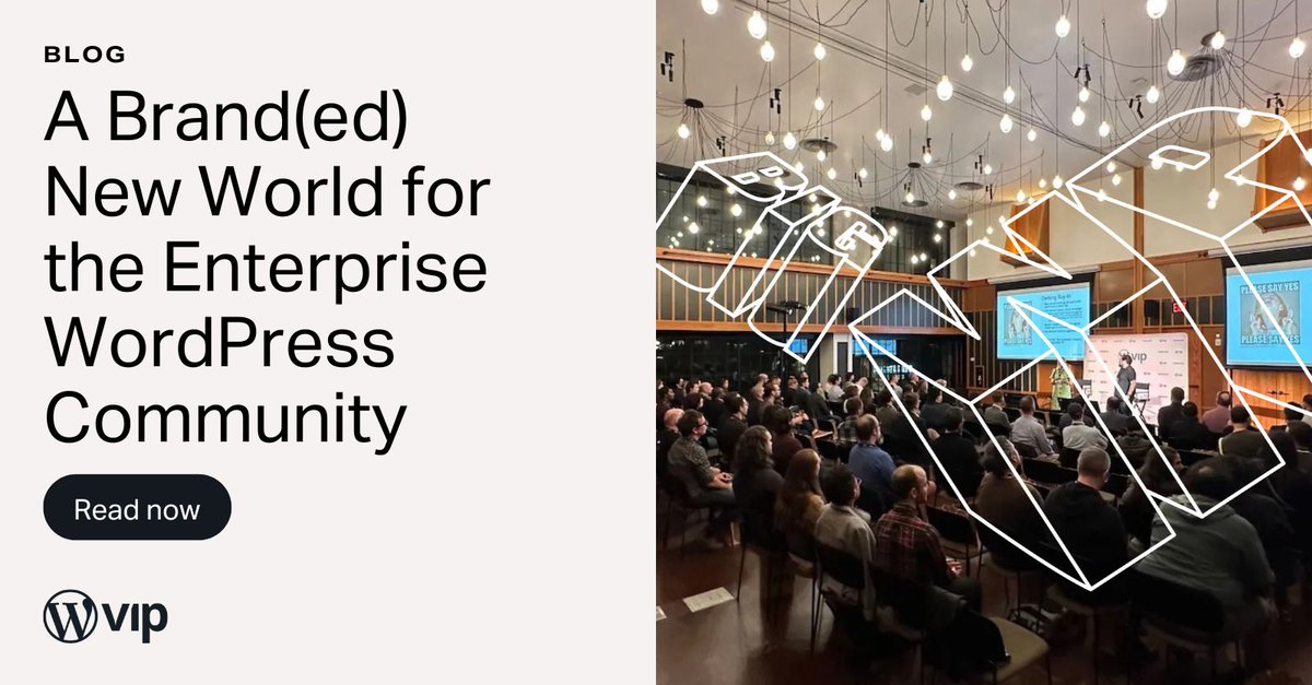 WordPressVIP's tweet photo. We jumped at the chance to bring #BigWP—the premier event for the enterprise #WordPress community—back in person. Here's how we did it.
https://t.co/xBrzgukjXU https://t.co/w4pmSUmvHs