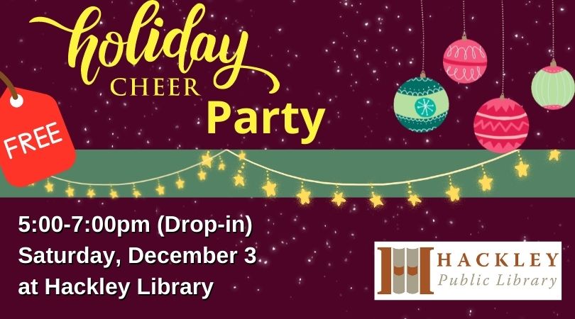 hackleyref's tweet image. Drop by for some trivia, light refreshments, BINGO, crafts, and more!  Free.