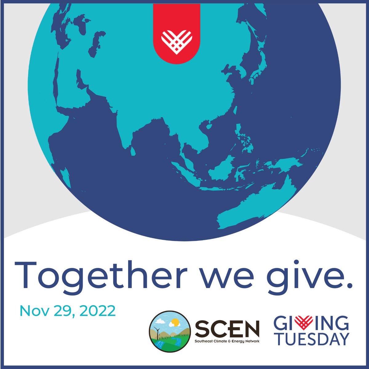 Everyone can have an impact on #GivingTuesday! Join SCEN today by pledging your time, skills, voice, and dollars to support the vision that the southeastern US will be the leading region for just, equitable and inclusive solutions to the climate crisis. scen-us.org/giving