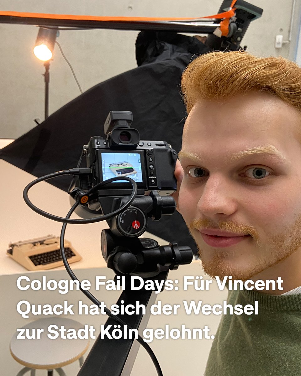 Vom Studienabbrecher zum glücklichen Azubi-Fotografen beim @rbakoeln – Vincent Quack hat für sich die richtige Entscheidung getroffen. Heute starten die #CologneFailDays und wenn Ihr auch überlegt, euer Studium abzubrechen, bewerbt euch doch bei uns! 👍 ▶️ stadt-koeln.de/politik-und-ve…