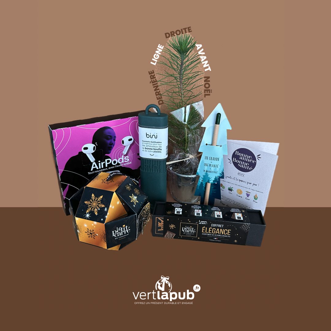 Il est encore temps de commander vos #objets personnalisés pour les recevoir avant #Noel ! 🌲🎁

N’attendez plus.😉

Pour cela, rendez-vous sur notre #Site internet ! 🧑🏻‍💻🌱
vertlapub.fr