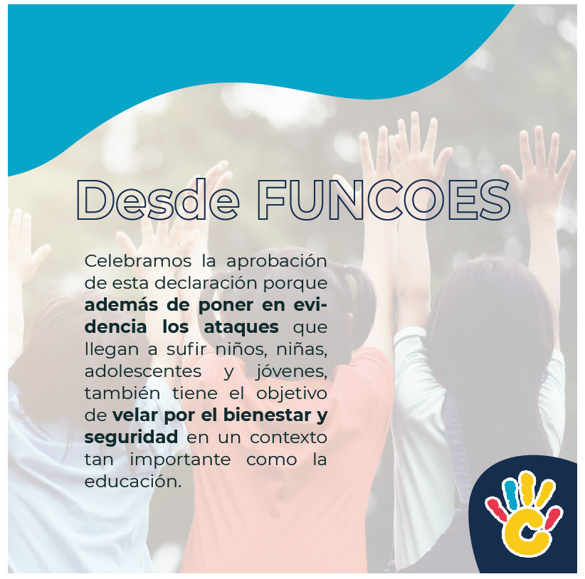 ColorFundacion's tweet photo. 🙆🏽‍♀️¡Celebramos la firma de la declaración de escuelas seguras!

👉🏻El 18 de noviembre el Gobierno firmó la declaración de Escuelas Seguras, un primer paso para prevenir y proteger ante ataques a la educación y garantizar entornos seguros en contexto del conflicto armado.
#FUNCOES https://t.co/kszNleLGls