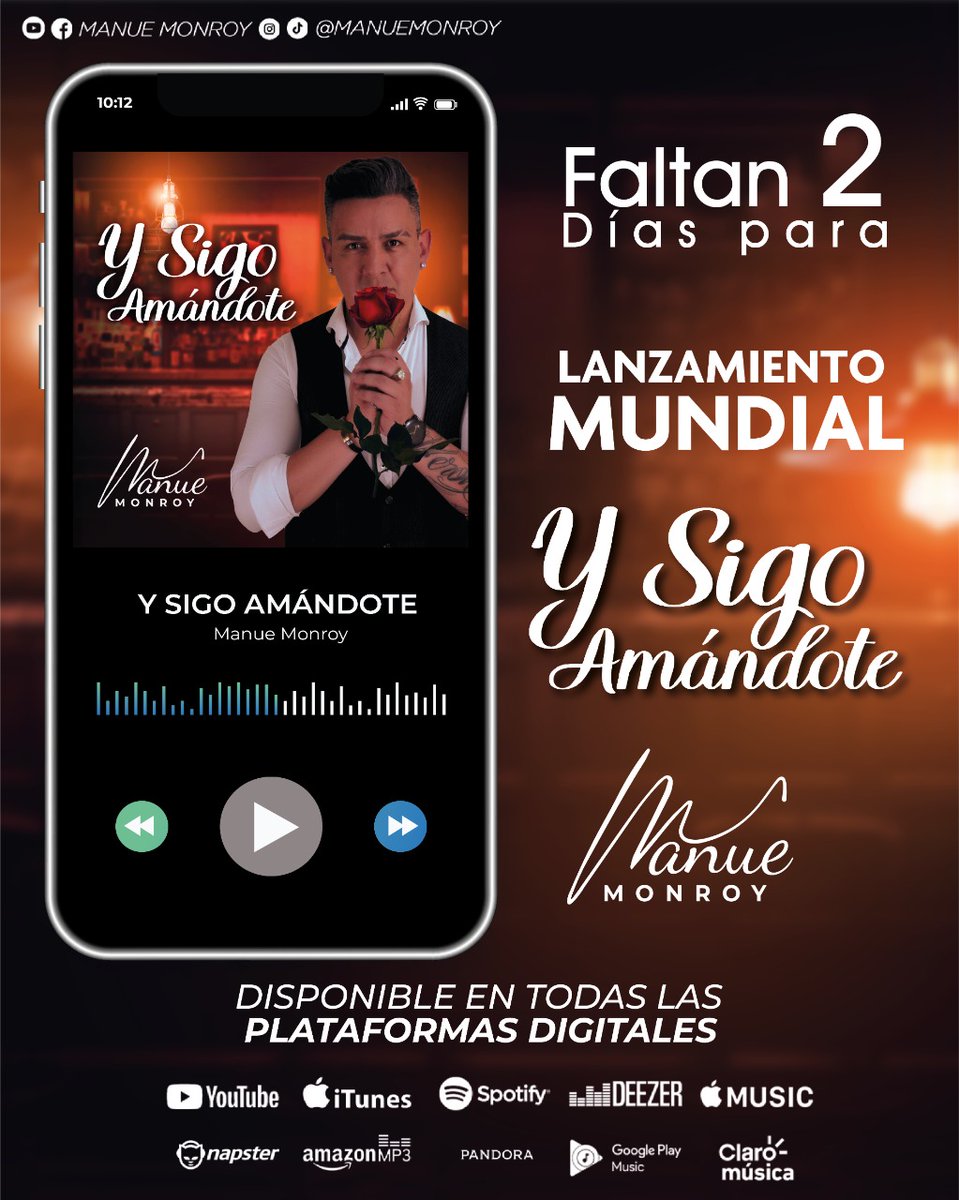 ManuelfMonroy's tweet photo. Ya viene el lanzamiento de #ysigoamandote el nuevo sencillo de #manuemonroy https://t.co/KXa82qNd2t