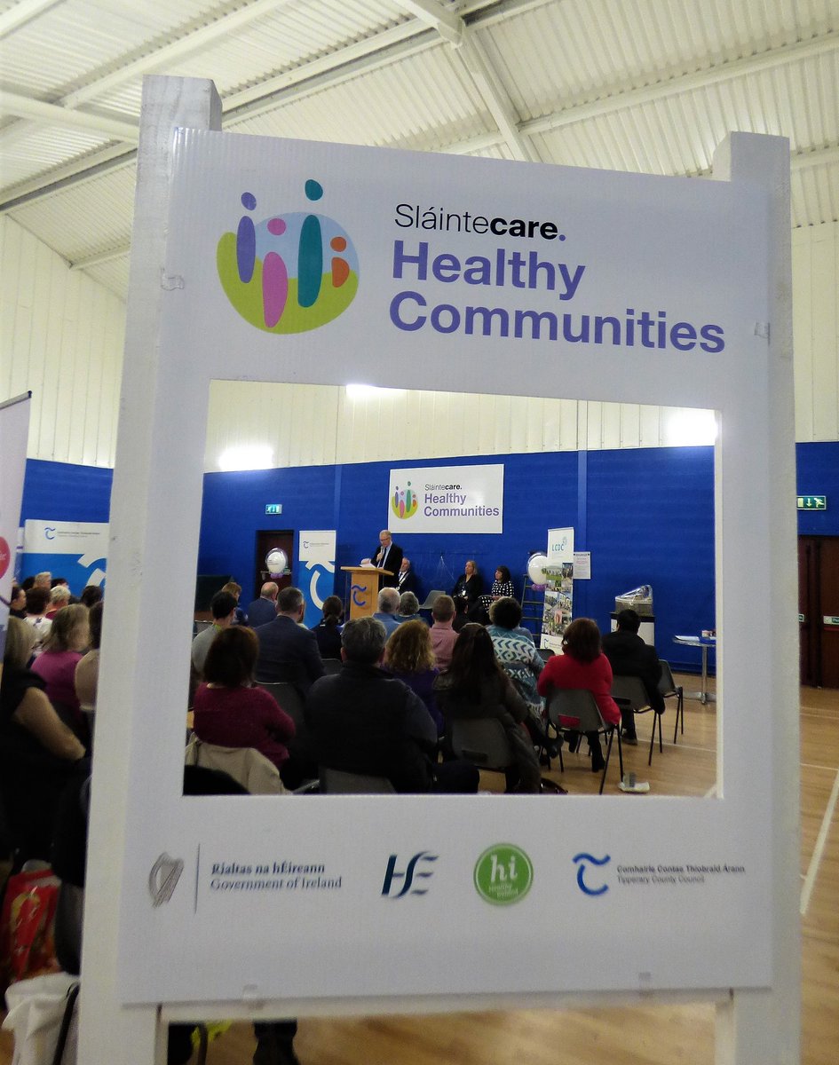 SouthEastCH's tweet photo. SECH/@HSELive, @TipperaryCoCo + community partners delighted to welcome Minister @FrankFeighan at an occasion in the Hillview Sports Club Clonmel, Co. Tipperary today to launch that local area's @slaintecare #healthycommunities project https://t.co/SdCltJFv5m