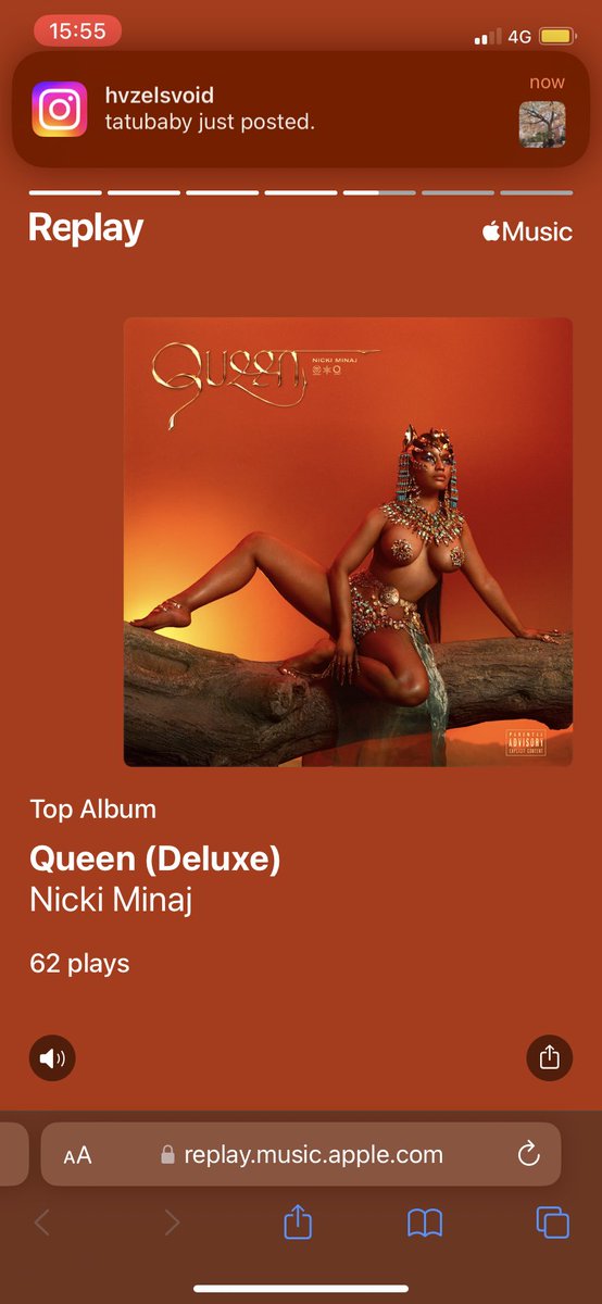 ganjabarbi3's tweet photo. My #AppleMusicReplay #NickiMinaj #BarbForever🦄 https://t.co/VVLQIO3HH9