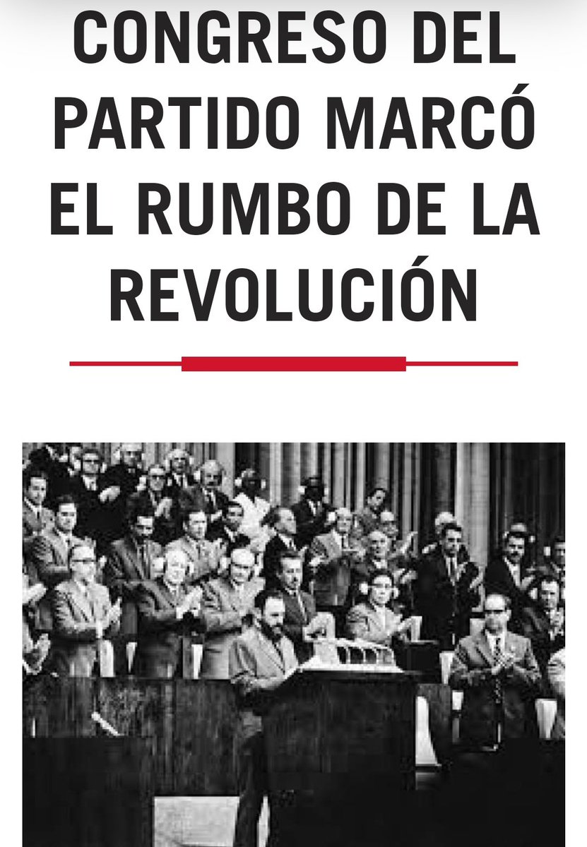 'En el Primer Congreso se aprobaron las tesis, los Estatutos y la Plataforma Programática del Partido Comunista de Cuba, así como resoluciones referentes a la política de formación, selección, ubicación, promoción y superación de cuadros..' #PdvsaEnVictoria .@NicolasMaduro