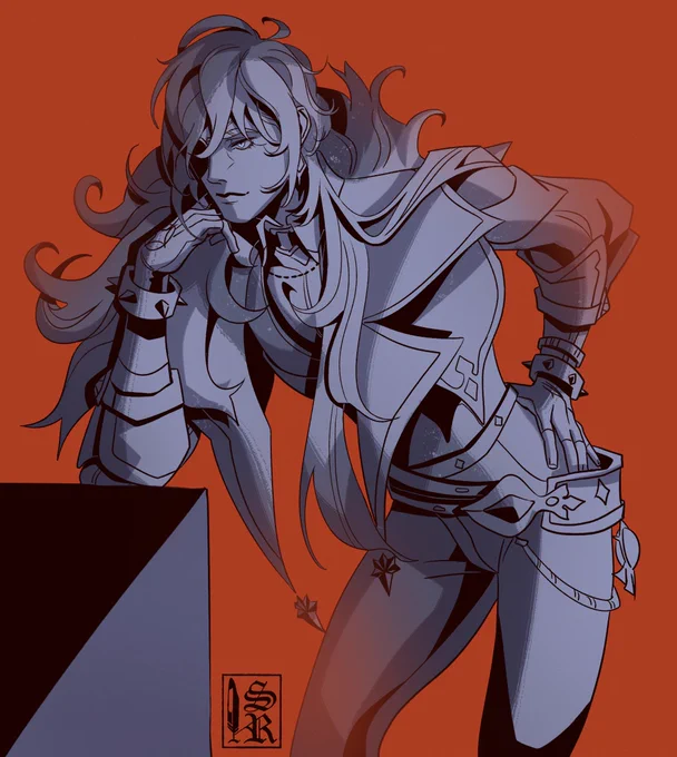 Just a little sketch with #Kaeya but it's a good time to post it~#ガイア誕生祭2022 