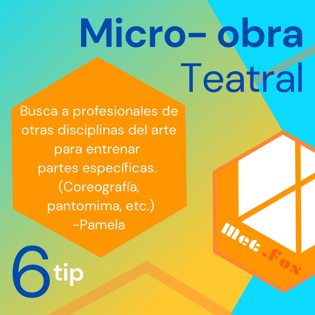 PamHarina's tweet photo. 🎭 Tips de mi experiencia escribiendo, produciendo y dirigiendo una micro obra teatral de 15 minutos.
¡Sigo aprendiendo y mejorando! 6/10
#TenemosUnDeadline #Metfos #ComunidadCreativa #Talleres #Teatro 🇵🇷 https://t.co/lkNqAP0aWr