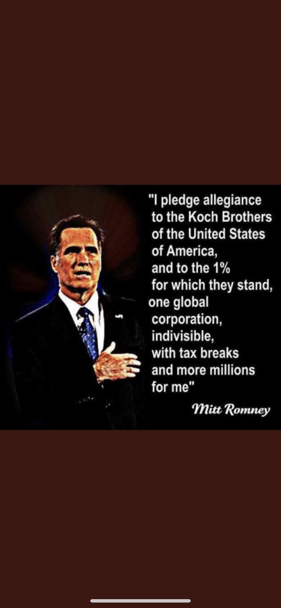 @barbramon1 @RpsAgainstTrump Romney is a polished turd, a Koch network operative, Romney is all in to selloff our public land heritage.. Cheney will be a consideration on the Romney ticket.. Koch has several puppet’s in the works for WH..
