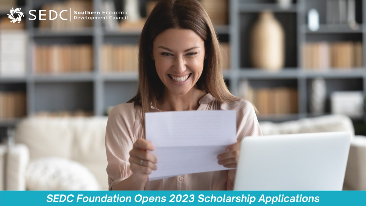 SEDC Educational Foundation opens applications for 2023 scholarships. Learn more at conta.cc/3u93kxa. #AmericanSouth