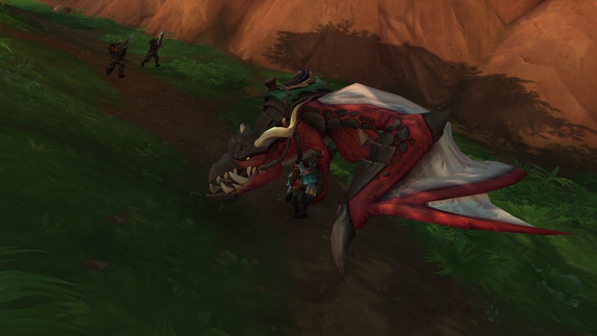 Laneer's tweet image. Went to mount my dragon in #Dragonflight  and instead of popping under me like he does he ended up riding me.  I sorta floated off the cliff walked around on the ground and suddenly started dying and then disconnected LOL Hilarious! I assume he was too heavy! @Warcraft #Warcraft
