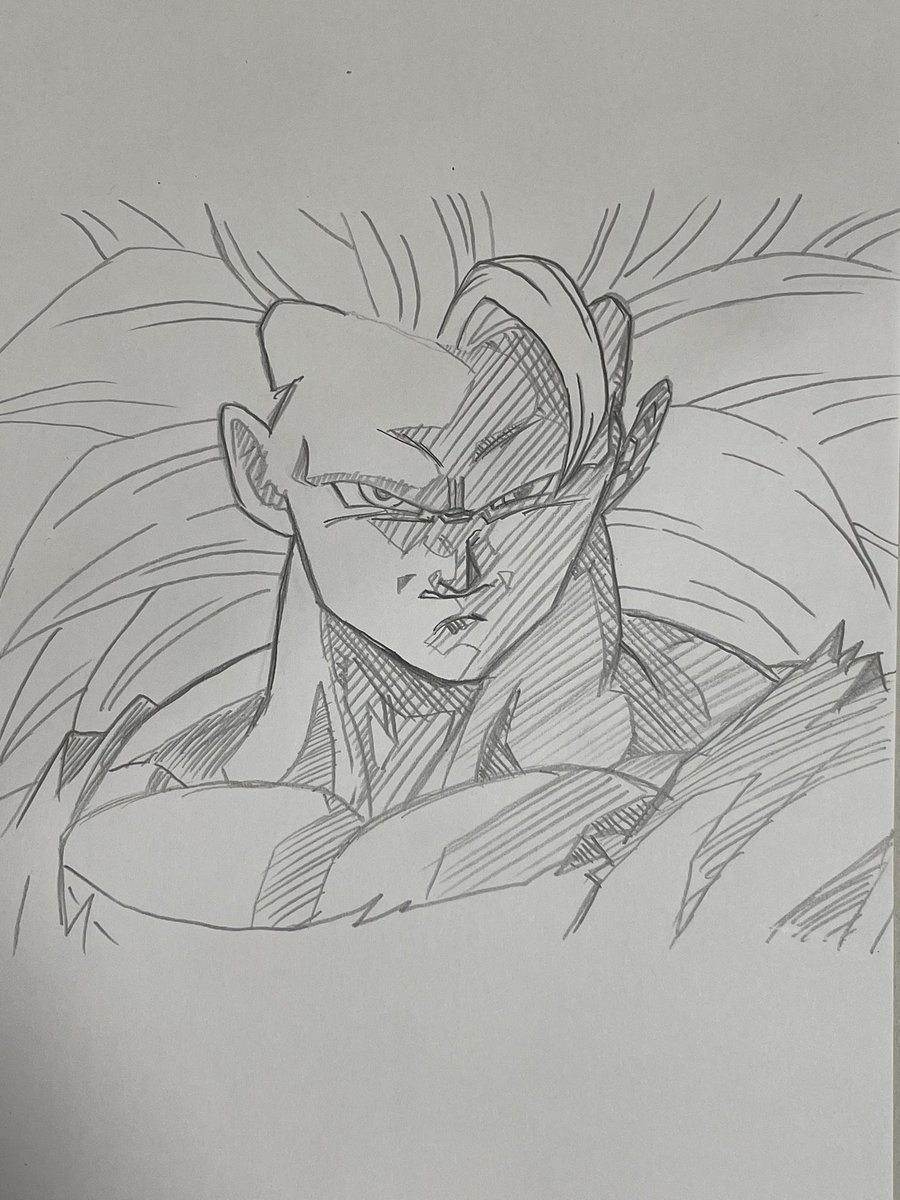 超サイヤ人3 孫悟空
#ドラゴンボール
#模写 https://t.co/lounNuT5sY 