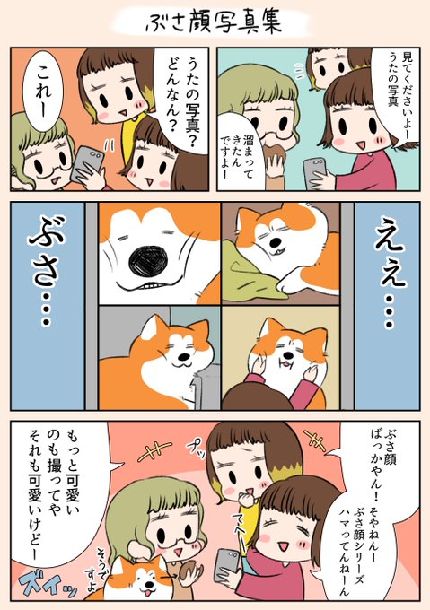 「ぶさ顔写真集」
可愛く見えるときもありますが、口まわりの黒い所が青髭に見えるときも…

#漫画が読めるハッシュタグ
#犬
#家族 