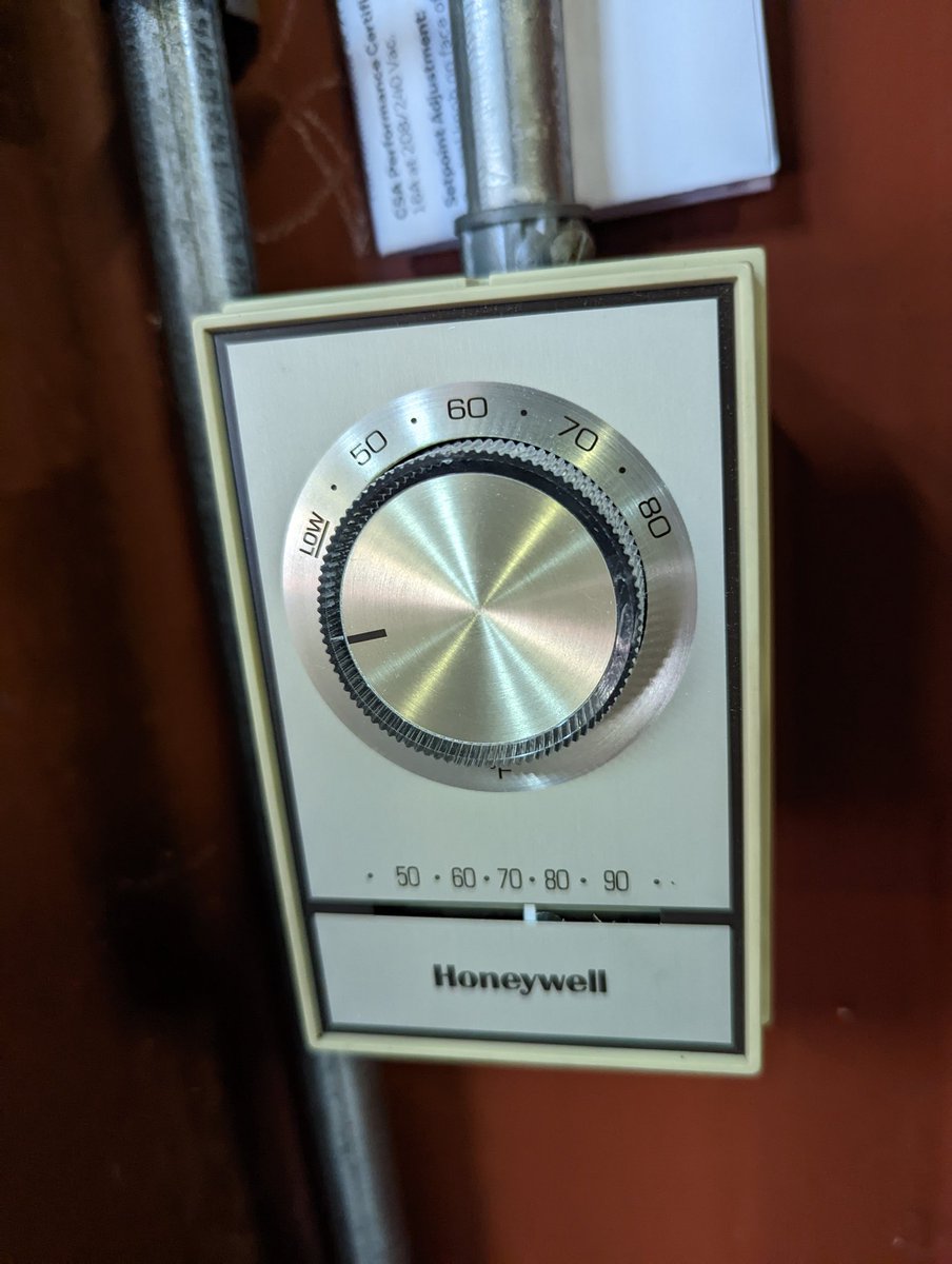 I don't mean to grandstand or brag...but it's new thermostat day at the barrel cellar. Just look at it in all it's shiny glory.