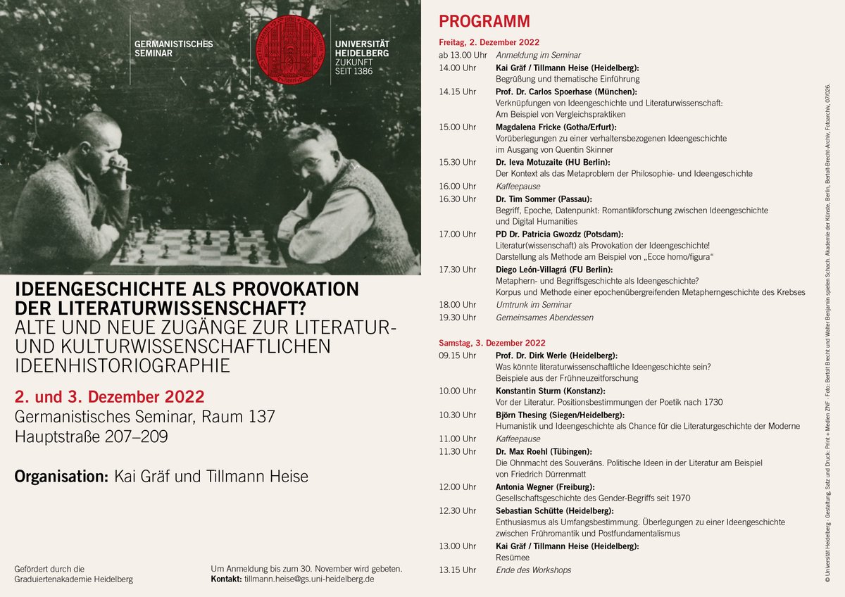 SFB 1288 "Praktiken des Vergleichens" (@sfb_comparing) on Twitter photo "Verknüpfungen von Literaturwissenschaft und Ideengeschichte: Am Beispiel von Vergleichspraktiken": Darüber spricht #SFB1288-Mitglied Carlos <a href="/spoerhase/">Carlos Spoerhase</a> ab 14:15h auf der #Tagung "Ideengeschichte als Provokation der Literaturwissenschaft?" <a href="/UniHeidelberg/">Uni Heidelberg</a>. #Vergleichspraktiken "Verknüpfungen von Literaturwissenschaft und Ideengeschichte: Am Beispiel von Vergleichspraktiken": Darüber spricht #SFB1288-Mitglied Carlos <a href="/spoerhase/">Carlos Spoerhase</a> ab 14:15h auf der #Tagung "Ideengeschichte als Provokation der Literaturwissenschaft?" <a href="/UniHeidelberg/">Uni Heidelberg</a>. #Vergleichspraktiken