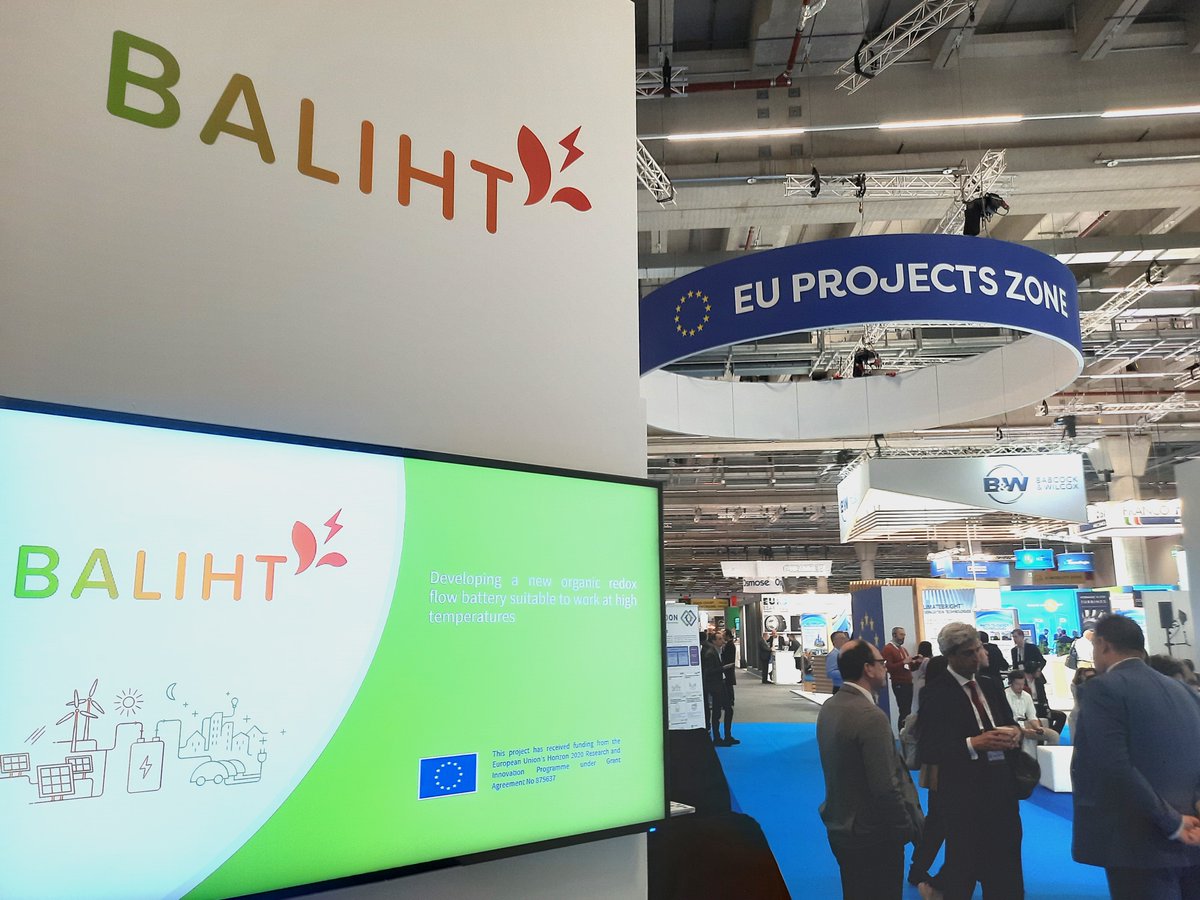 Baliht_EU's tweet photo. 🤝We are all set to welcome you until Thursday @Enlit_Europe's #EUProjects Zone!
⏰And tomorrow at 2PM, do not miss our project presentation during the #HubSession on 'Renewables and Storage'! ☀️🔋 https://t.co/RuvUsZw5hw