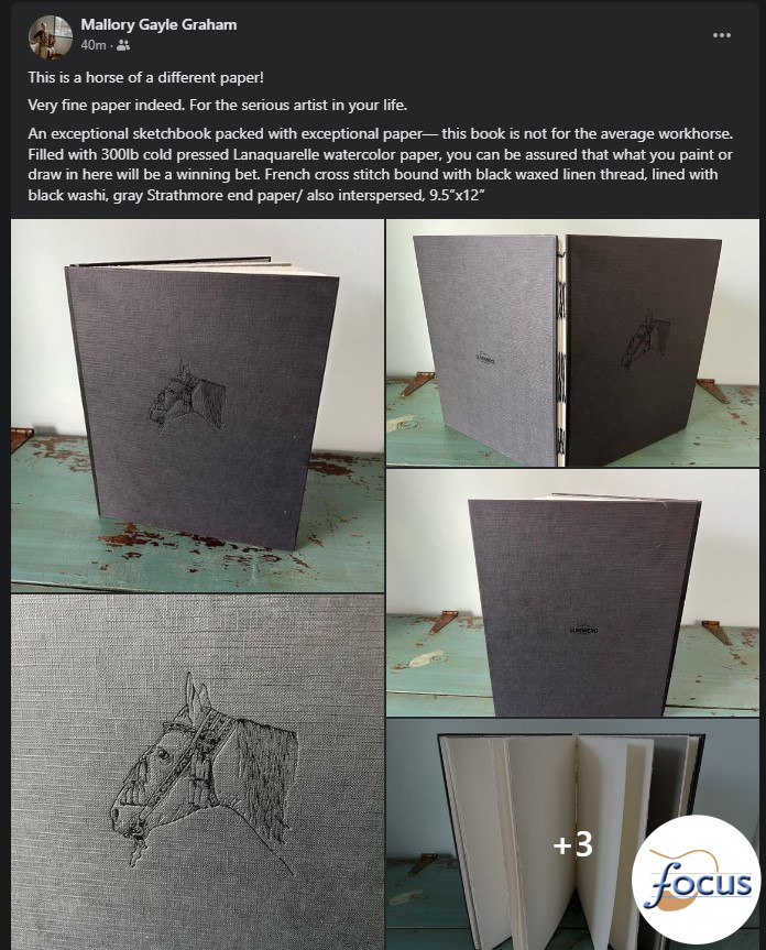 Our Saturday night show isn't just great music <a href="/ipoasis/">Oasis Ip</a>  - @theroughandtumble also makes great STUFF. We here at FocusMusic feel like we need to take a deep dive into Mallory's paper-nerdery to truly appreciate her bookmaking... (tickets at focusmusic.org)