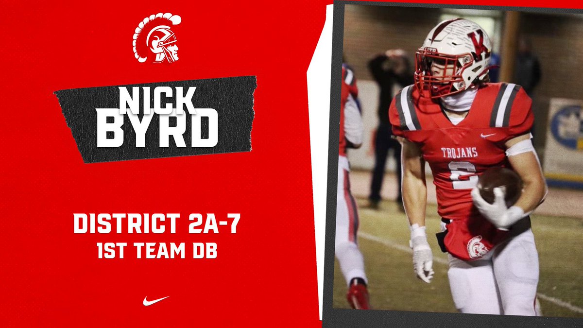 Congratulations to Nick Byrd (All-District DB) for being recognized on the 2A-7 All-District team by district coaches! #EAT