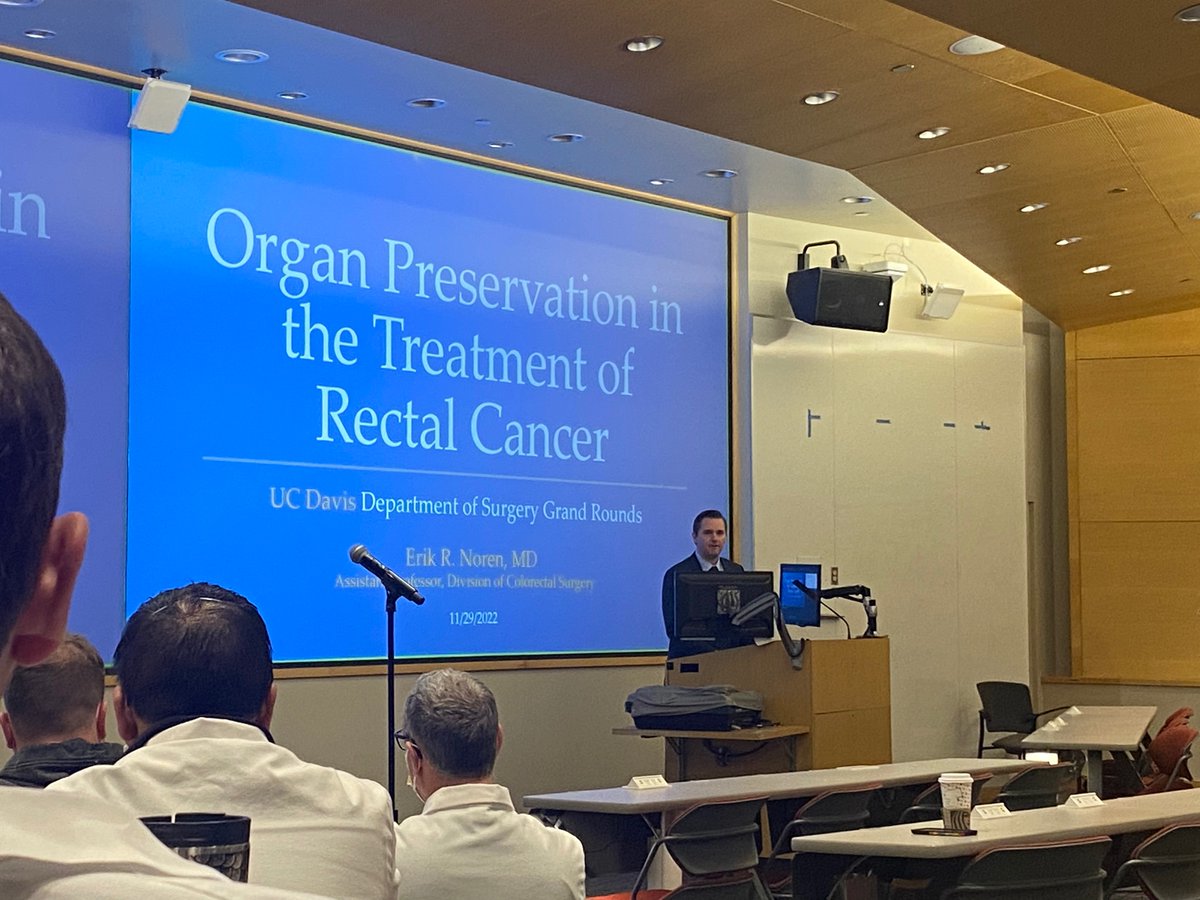 Excellent Grand Rounds Talk by our Colorectal surgeon <a href="/ErikNoren_MD/">ERIK NOREN</a> <a href="/UCDavisSurgery/">UC Davis Surgery</a>