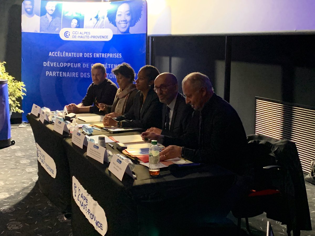 📍Assemblée générale de la CCIT 04 au CRT à MANOSQUE. A l’ordre du jour l’adoption du budget primitif 2023. En présence de Marc Chappuis Préfet des AHP, Natalie William sous préfète de l’arrondissement de Forcalquier et de nombreux élus et personnalités