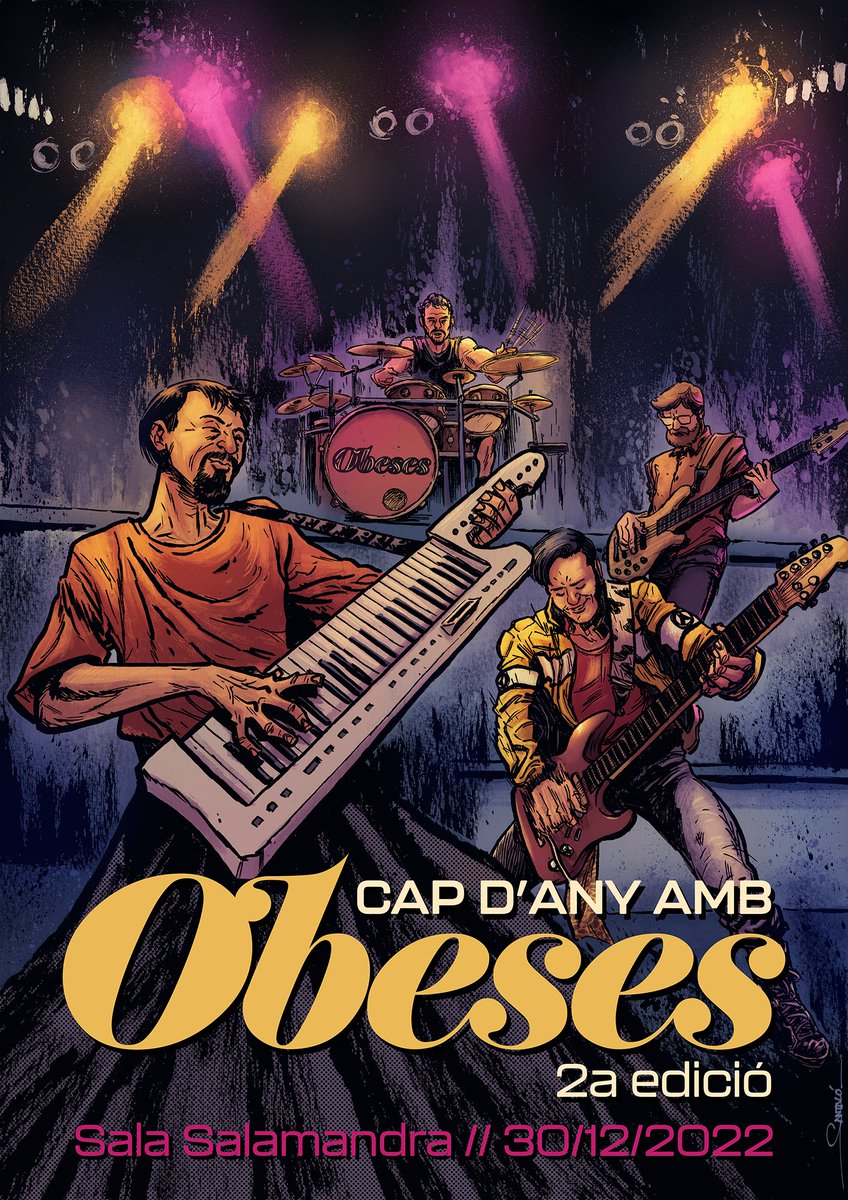 Obeses's tweet photo. 🍾CAP D'ANY D'OBESES 🍾
2a edició

📍SALA SALAMANDRA
🌐L'Hospitalet
🗓Divendres 30/12
🕘21h

🎟 Anticipada 15€
🎟A taquilla 20€

ENTRADES: https://t.co/PYf5c5JOu1 https://t.co/Pot9s6Fu5u
