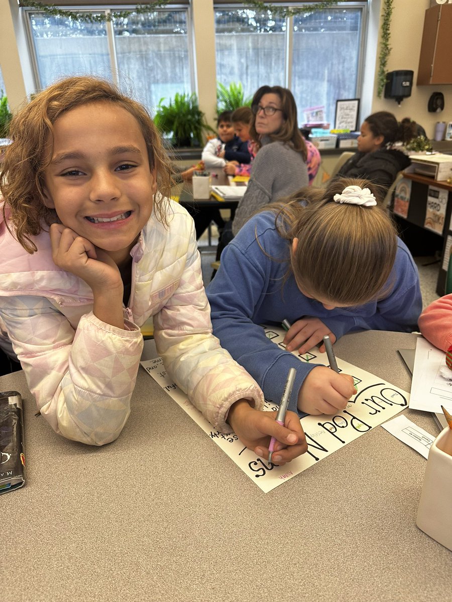 ElizabethGroll1's tweet photo. A new round of Literacy Pods is here! Our groups learned about Norms yesterday, wrote some together, and lined them up with our school value words. Today we all signed our new Norms poster to agree. #classnorms #studentengagement @GreenIslandUFSD https://t.co/saSqyqEcUl