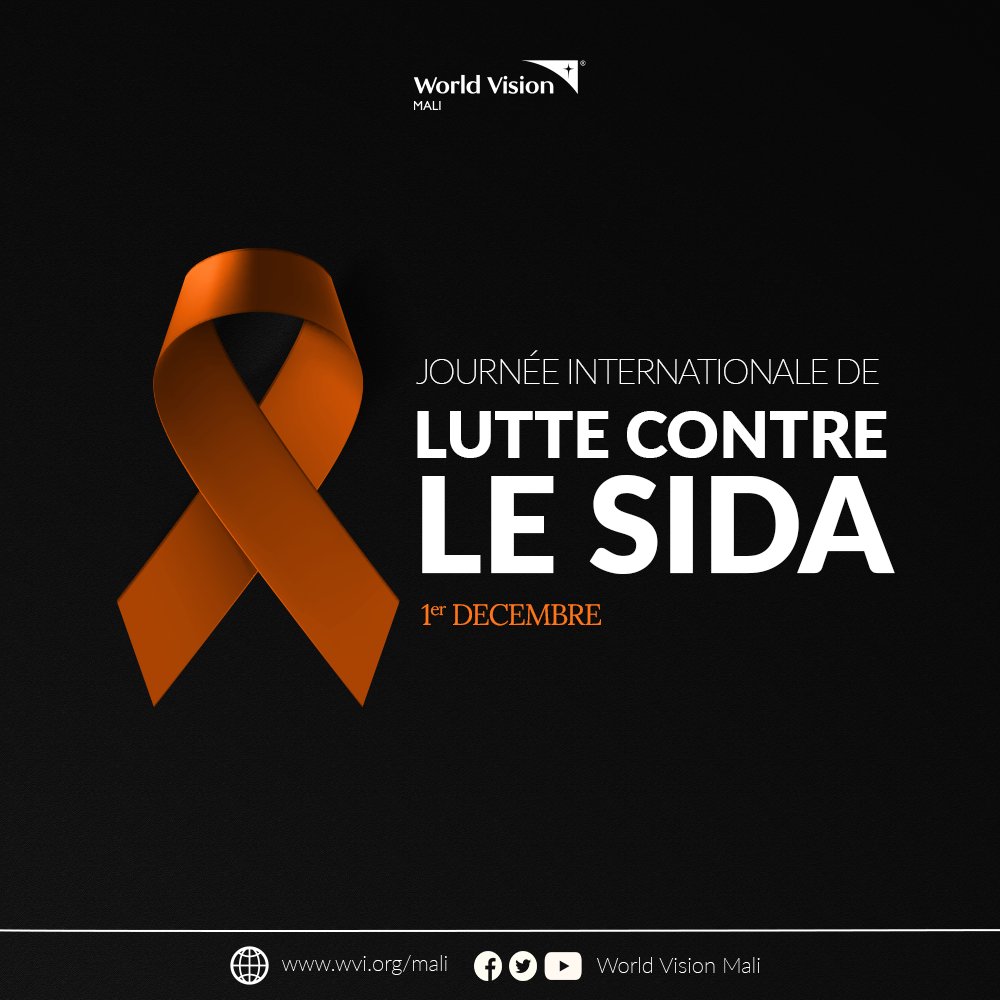 WVMali's tweet photo. According to UNAIDS, only half of children living with HIV (52%) get life-saving treatment.
On this International AIDS Day, we call for equitable treatment for all people living with the disease, especially children!
#WorldAIDS_Day
#01December I #AIDSDay
#WorldVision https://t.co/pe24ojBt70
