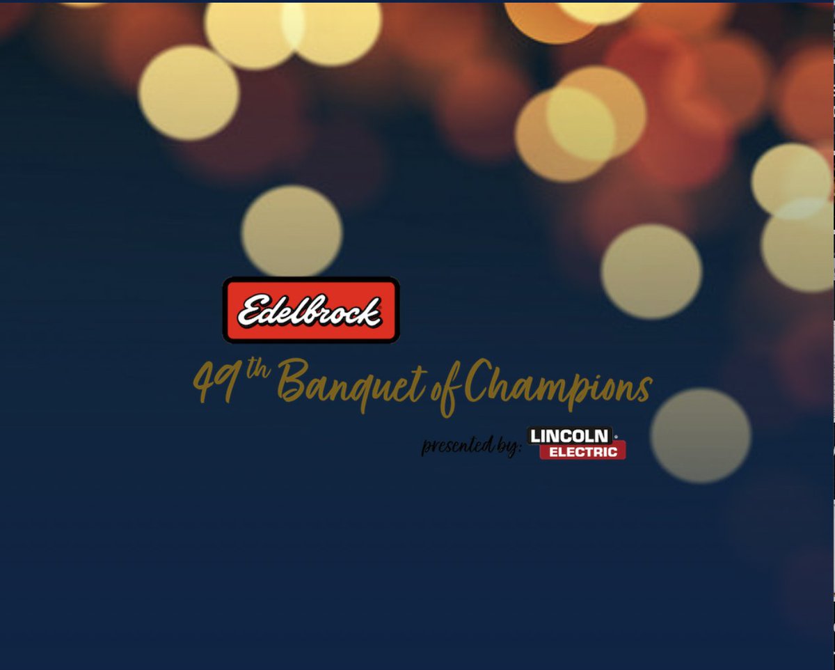 We can't wait to celebrate our champions and our other racers at the Edelbrock Performance Banquet of Champions presented by Lincoln Electric, Jan. 27-29 at Sawmill Creek Resort! For information, resort reservations and ticket orders, click summitmotorsportspark.com/events/11323